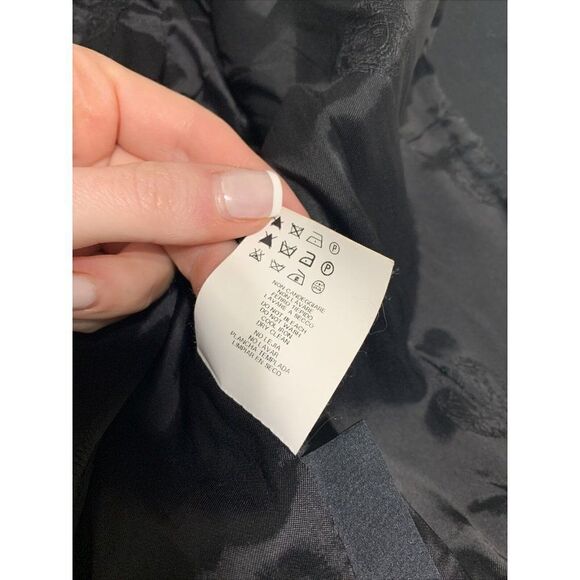 versace womens authentic solid black long sleeve blazer jacket 4 IT 40 small - Picture 8 of 9